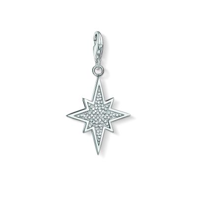 Thomas Sabo 1540-051-14 Charm-Anhänger Glitzer-Stern Silber