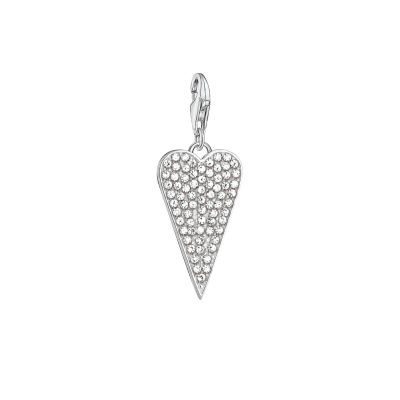 Thomas Sabo 1568-051-14 Charm-Anhänger Herz Pavé Silber