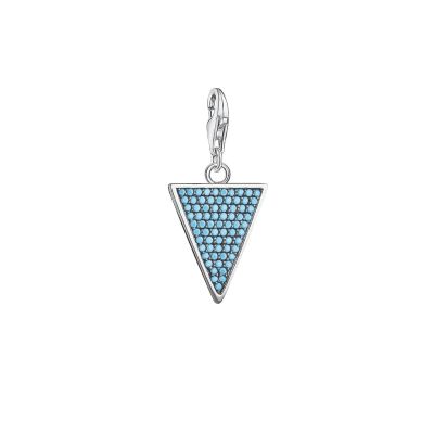 Thomas Sabo 1579-667-17 Charm-Anhänger Dreieck Türkis Silber