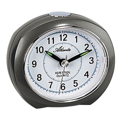 Atlanta Wecker Dunkelgrau Analog Quarz Kunststoff 03-1593-4