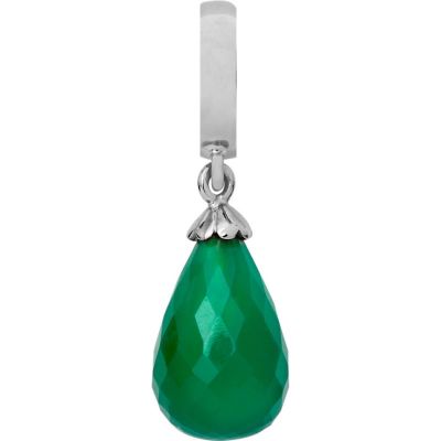 Endless 31350 Charm-Anhänger Green Grüner Onyx Tropfen Silber