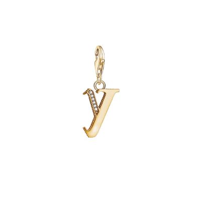Thomas Sabo 1631-414-39 Charm-Anhänger Buchstabe Y Gold