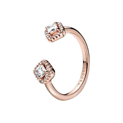 Pandora Rose 188506C01 Ring Damen Funkelndes Quadrat