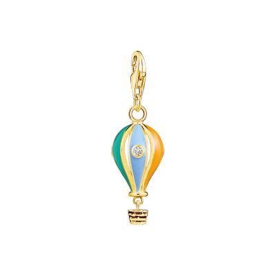 Thomas Sabo Charm-Anhänger Bunter Heißluftballon Vergoldet 1922-565-7