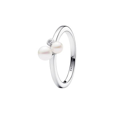 Pandora 193156C01 Ring Damen Duo Süßwasserzuchtperlen Silber Gr. 52