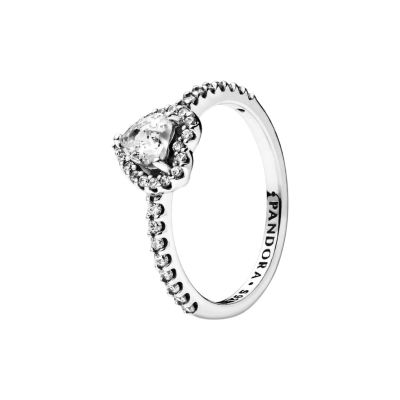 Pandora 198421C01 Ring Damen Erhabenes Herz Silber