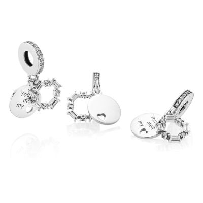 Pandora Charm Damen Geometrische Schneeflocke Sterling-Silber 797553CZ