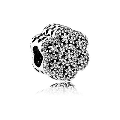 Pandora Charm Eisblume Schneeflocke Zirkonia Sterling-Silber 791998CZ 