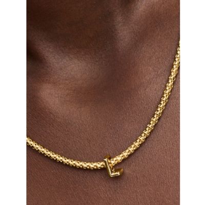 Pandora Charm Damen Buchstabe L Alphabet 14 Karat Vergoldet 763958C00