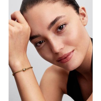 Pandora Mini-Charm Damen Totenkopf 14 Karat Vergoldet 764518C00