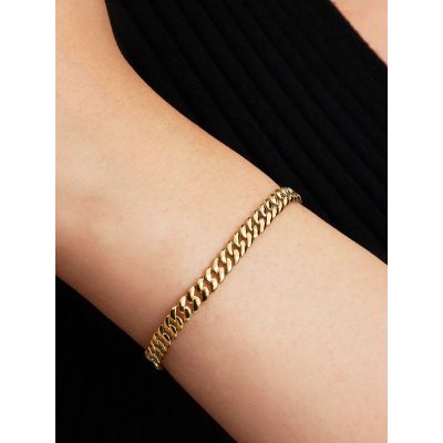 Pandora Cuban-Kettenarmband Damen 14 Karat Vergoldet 564367C00-18 cm