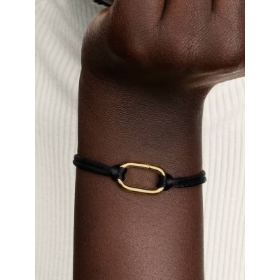 Pandora Me Armband Glied Aufklappbar Kordel 14K Vergoldet 564680C01