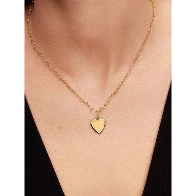 Pandora Anhänger Damen Gravierbares Herz 14 Karat Vergoldet 368914C00