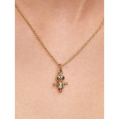 Pandora Charm-Anhänger Kürbis Vogelscheuche 14K Vergoldet 764770C01