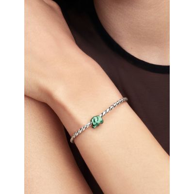 Pandora Mini-Charm Damen Grüner Elefant Sterling-Silber 794901C01