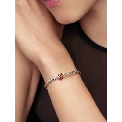 Pandora Mini-Charm Damen Orangefarbene Note Sterling-Silber 794902C01