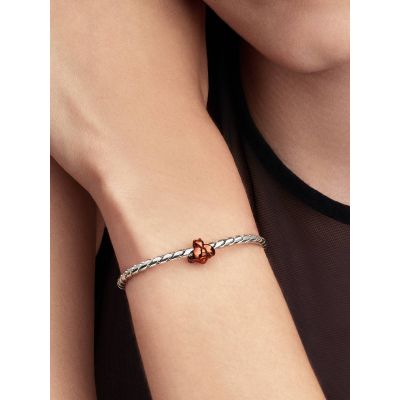 Pandora Mini-Charm Damen Orangefarbene Biene Sterling-Silber 794903C01