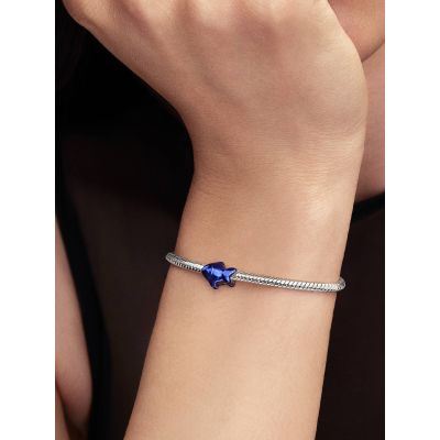 Pandora Mini-Charm Damen Blauer Fisch Sterling-Silber 794899C01
