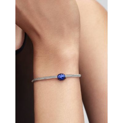 Pandora Mini-Charm Damen Blaue Muschel Sterling-Silber 794898C01