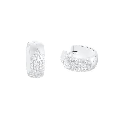 Joop! Creolen Ohrringe Damen Zirkonia Cornflower Silber 2036787