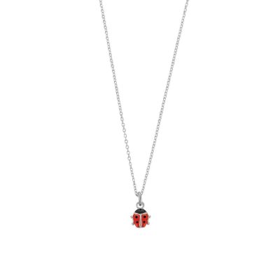 Scout Halskette mit Anhänger Mädchen Marienkäfer Silber 261070200