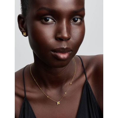 Pandora Ohrstecker Honigbiene Zirkonia 14 Karat Vergoldet 264559C01