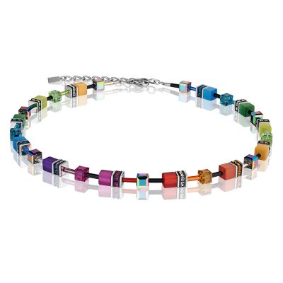 Coeur De Lion 2838/10-1520 Halskette Damen GeoCUBE® Multicolor Rainbow