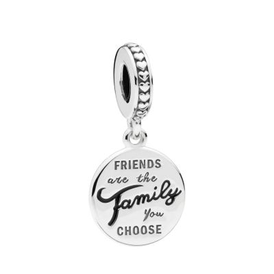Pandora 798124EN16 Charm-Anhänger Friends are Family Sterling-Silber