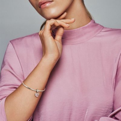 Pandora 798887C01 Charm-Anhänger Mum Inschrift Herz Sterling-Silber