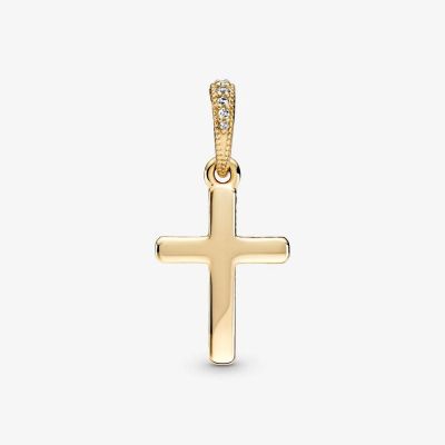 Pandora 359521C01 Ketten-Anhänger Damen Funkelndes Kreuz 14k Gelbgold