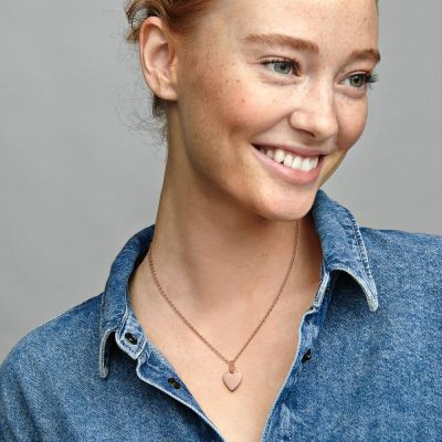 Pandora 388914C00 Charm-Anhänger Damen Gravierbarer Herz 14k Rosé Vergoldet