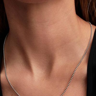 Pandora Kugel-Halskette Damen Sterling-Silber 394452C00-50 cm