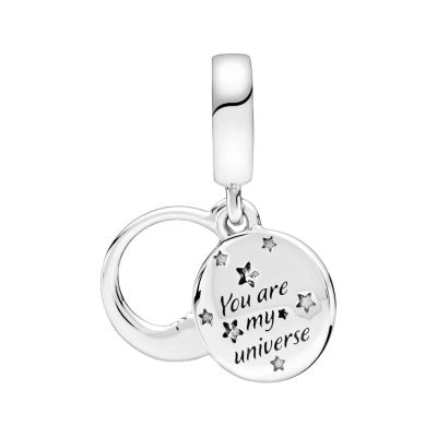 Pandora Charm Damen Mondsichel & Sterne Sterling-Silber 799242C01