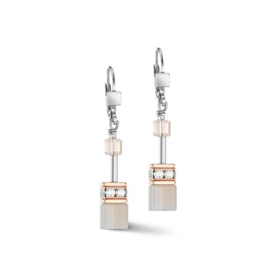Coeur de Lion Ohrringe GeoCube® Iconic Precious Peach Roségold 4017/20-0235