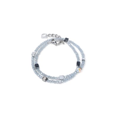 Coeur de Lion Armband Joyful Colours Flex Grau Silber-Ton 4460/30-1217