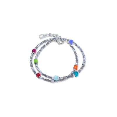 Coeur de Lion Armband Joyful Colours Flex Silber-Ton 4460/30-1517