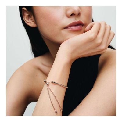 Pandora Nietenarmband Damen Schiebeverschluss Vergoldet 583090C00