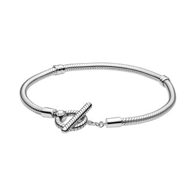 Pandora 599082C00 Schlangen-Gliederarmband Damen T-Verschluss Silber