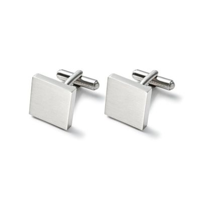 Monomania 61050 Manschettenknöpfe Herren Quadratisch Edelstahl
