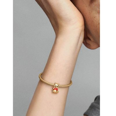 Pandora Disney 762212C01 Charm Damen Winnie Puuh Bär 14 Karat Vergoldet