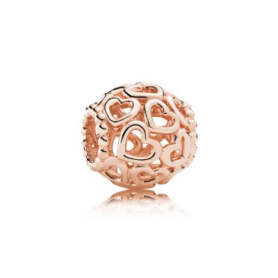 Pandora Rose 780964 Charm Herzstrudel All-Over Herzen