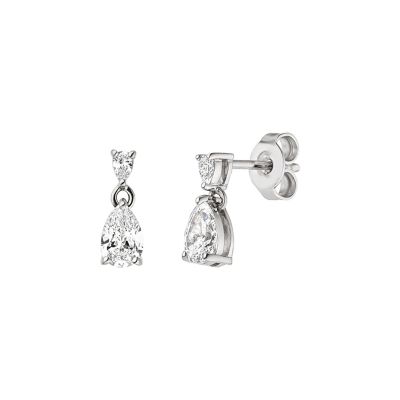 Viventy Ohrringe Damen Tropfenform Zirkonia Sterling-Silber 784364