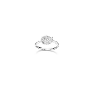 Viventy 784601 Ring Damen Blattförmiges Element Zirkonia Sterling-Silber