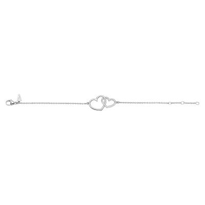 Viventy Armband Damen Verschlungene Herzen Sterling-Silber 787867