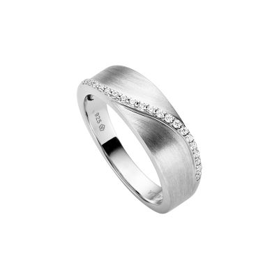 Viventy Ring Damen Welle Zirkonia Sterling-Silber 788251 Gr. 58