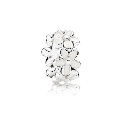 Pandora 791495EN12 Charm Zwischenelement Weiße Gänseblümchen