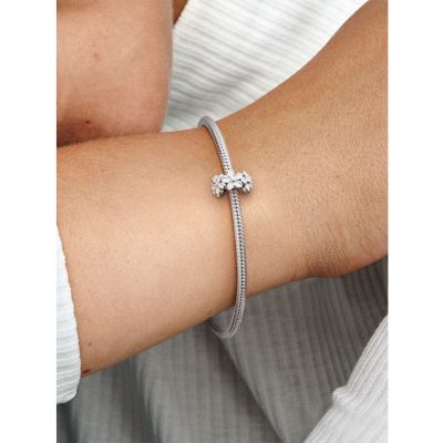 Pandora 791495EN12 Charm Zwischenelement Weiße Gänseblümchen
