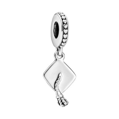 Pandora 791892 Charm-Anhänger Damen Schulabschluss-Mütze Sterling-Silber