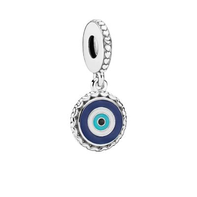 Pandora Charm-Anhänger Evil Eye Blau Silber 792018_E009