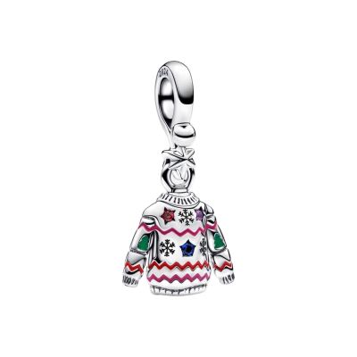 Pandora Charm-Anhänger Damen Weihnachtspullover Sterling-Silber 793596C01